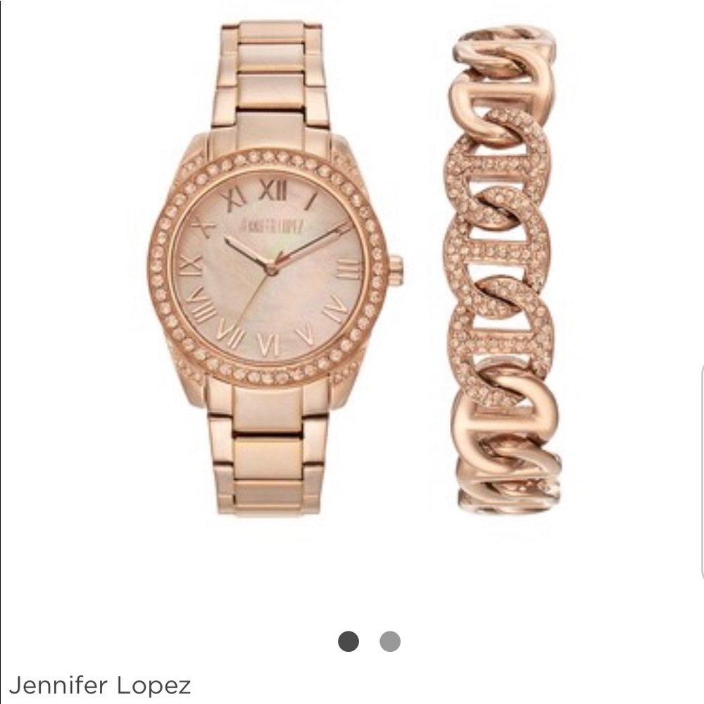 Jennifer Lopez Watch & Bracelet Set